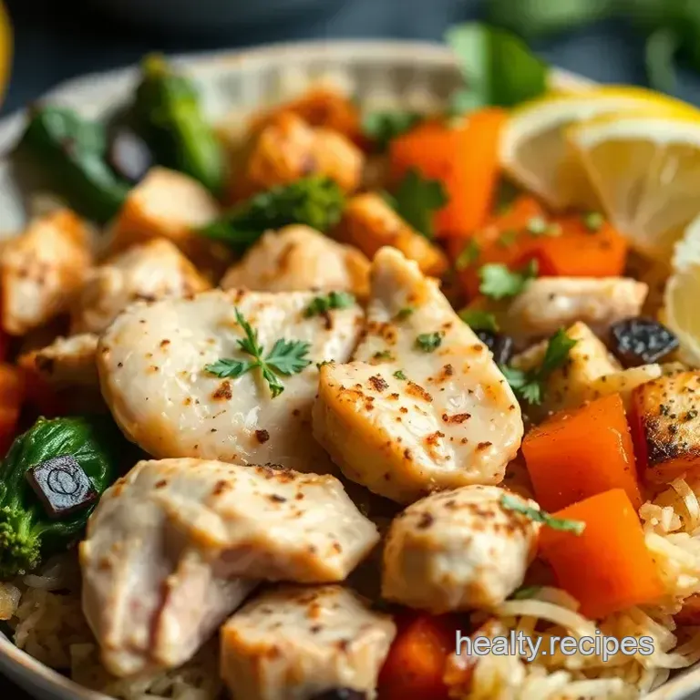 Savory Chicken & Veggie Bowl: High Protein Low Carb Meal Prep