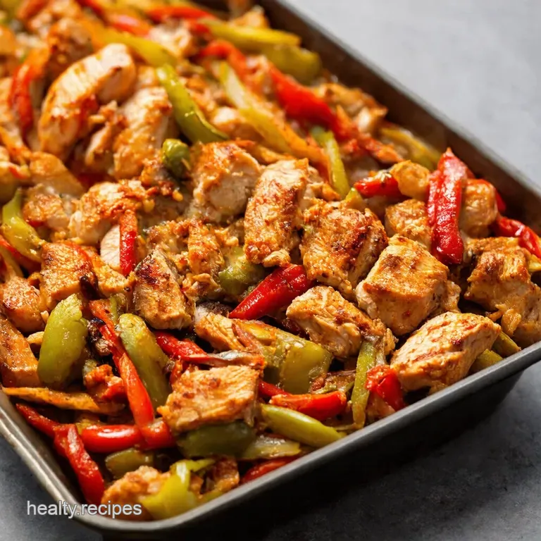 Sheet Pan Chicken Fajita Fiesta