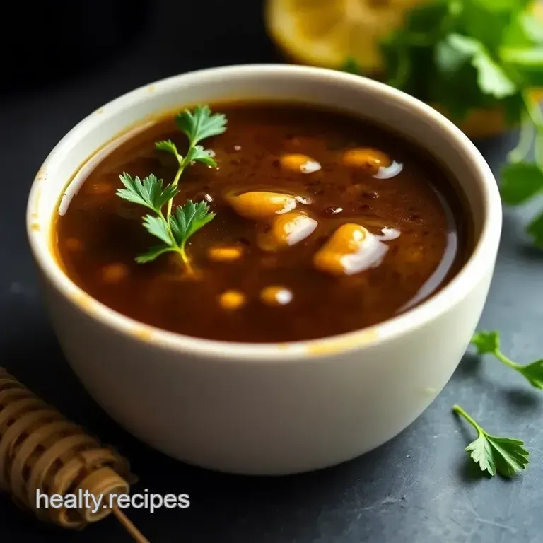 Silky Smooth Homemade Balsamic Vinaigrette presentation