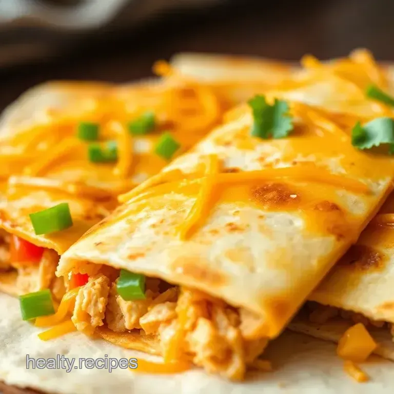 Cheesy Chicken and Veggie Quesadillas