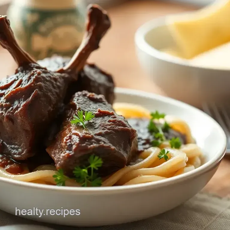 Slow Cooker Beef Shanks with Rich Sauce