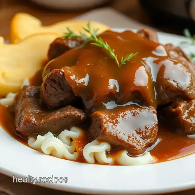 Tender Slow Cooker Beef Roast with Rich Savory Gravy