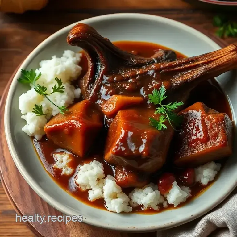 Slow Cooker Oxtail Stew with Glaze