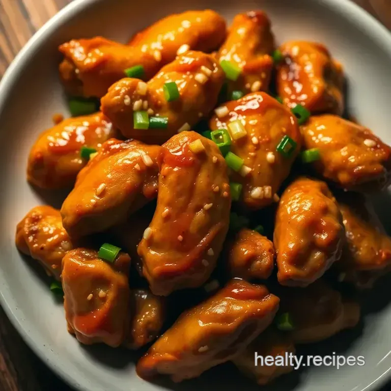 Soju-Infused Korean Chicken Wings presentation