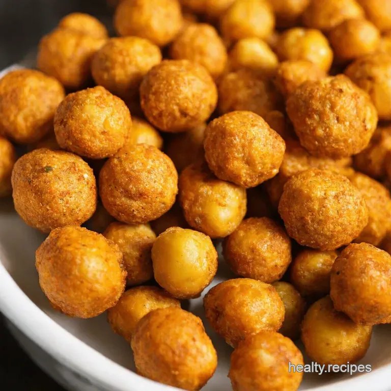 Spiced Chickpea Power Bites presentation