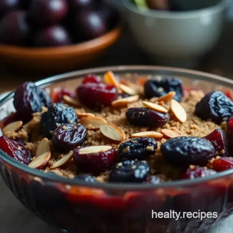 Spiced Prune & Almond Crumble