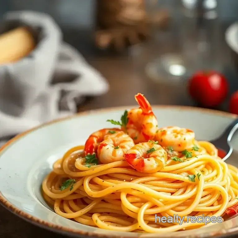Fiery Garlic Shrimp Pasta