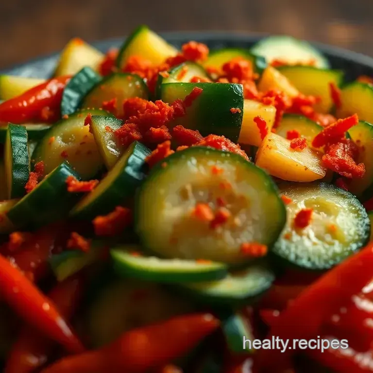 Spicy Kimchi Cucumbers