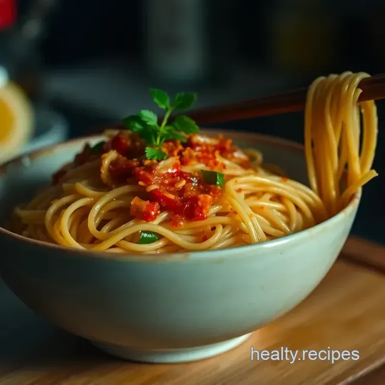 Spicy Sichuan Noodles with Fly By Jing Chili Crisp