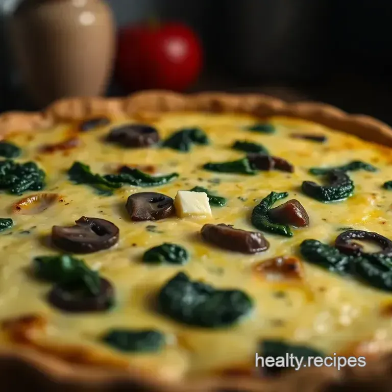 Spinach & Mushroom Quiche Lorraine
