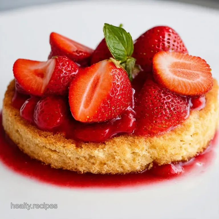 Strawberry Basil Shortcake with Balsamic Glaze