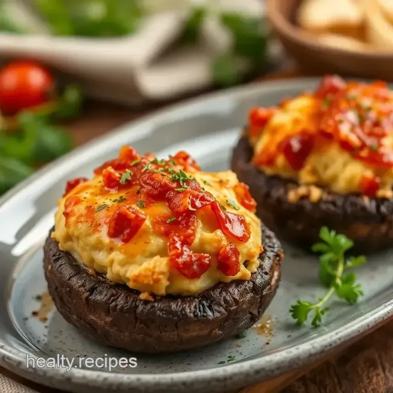 Delightfully Baked Stuffed Portobello Mushrooms