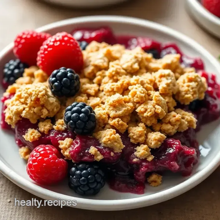 Sugar-Free Berry and Almond Crumble