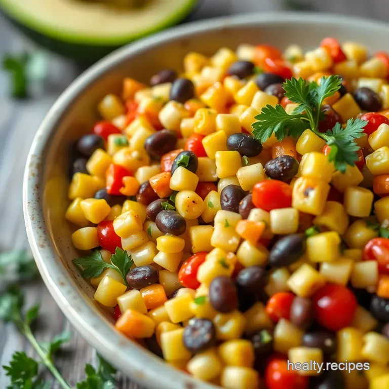 Summer Fiesta Corn and Bean Salad (The Ultimate BBQ Side!) presentation