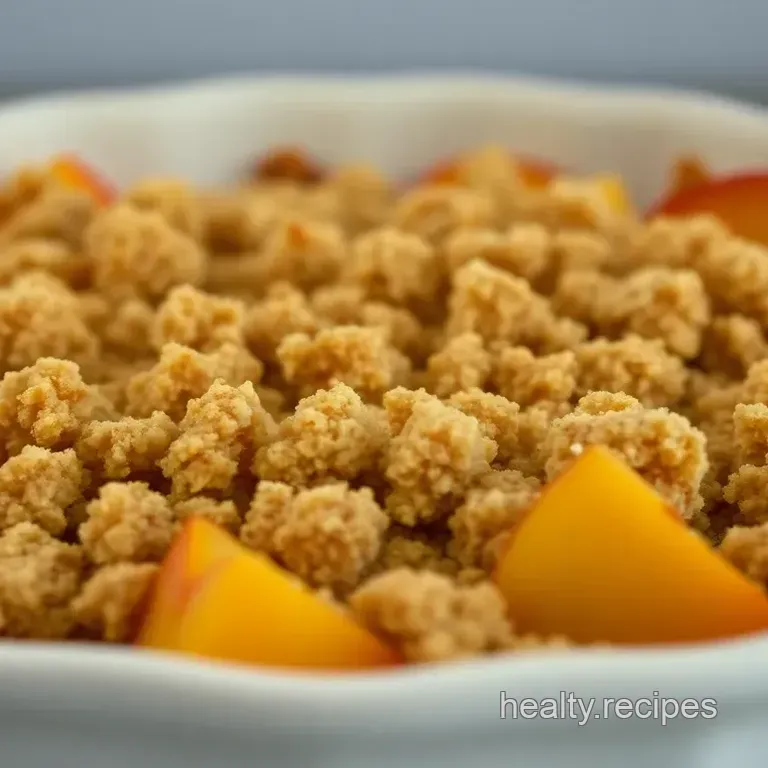 Summer Peach Crumble Delight