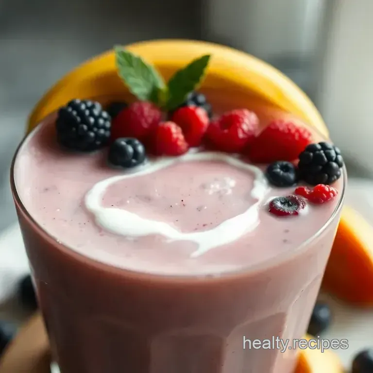 Sunny Morning Fruit Shake: A Refreshing Start to Your Day