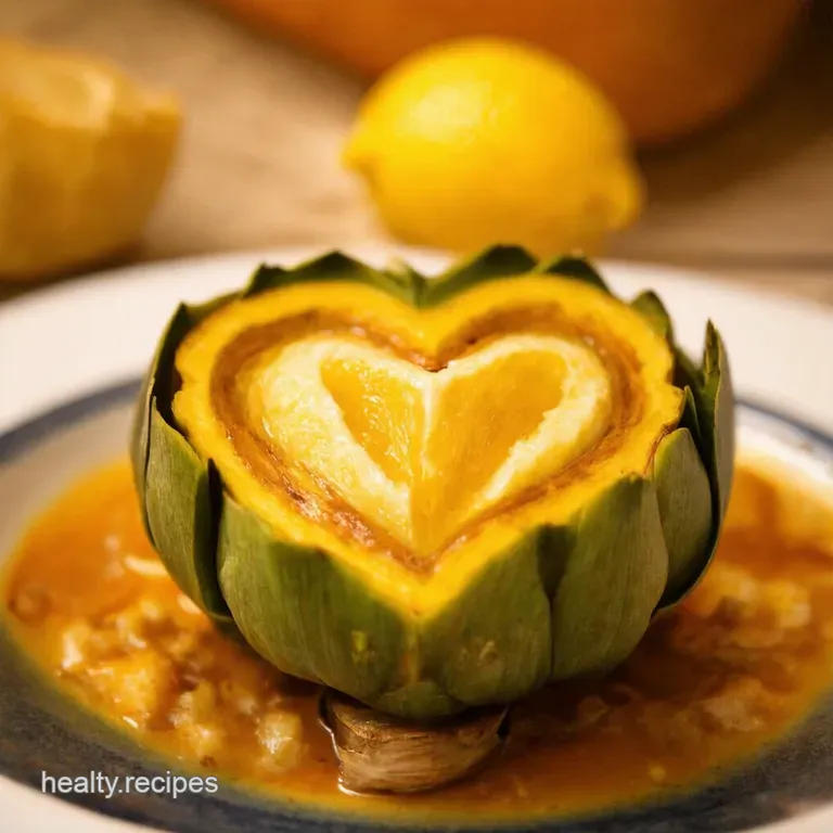 Sunshine Artichoke Hearts with LemonGarlic Butter presentation