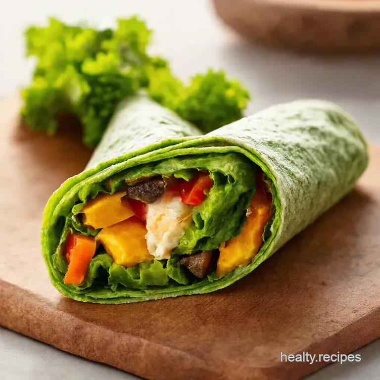 Sunshine in a Wrap Mediterranean Chicken Hummus Wrap
