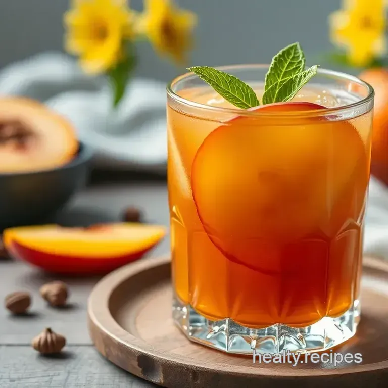 Sunshine peach tea: Brewed Perfection