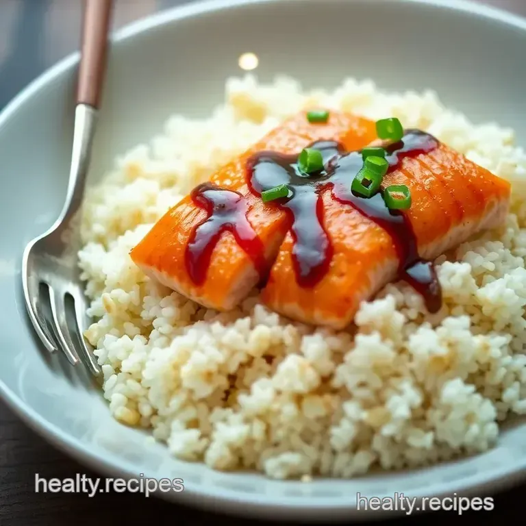 Teriyaki Salmon Rice Bowls presentation