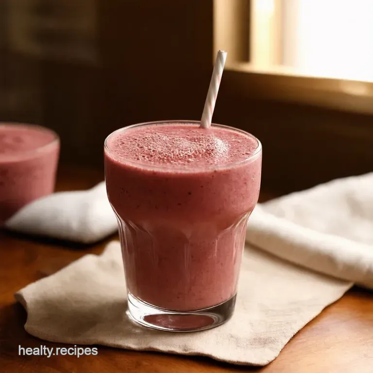 The GetUpandGo HighProtein Smoothie presentation