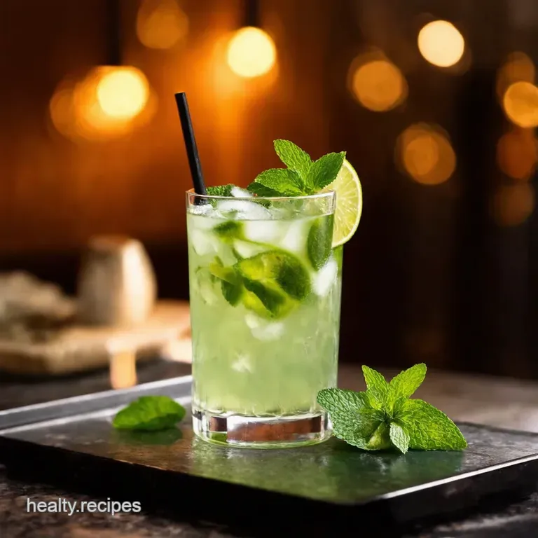 The Perfect Mint Mojito presentation