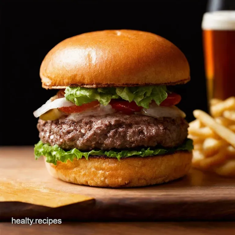 The Proper Pub Burger Stilton Beef Chutney Bliss