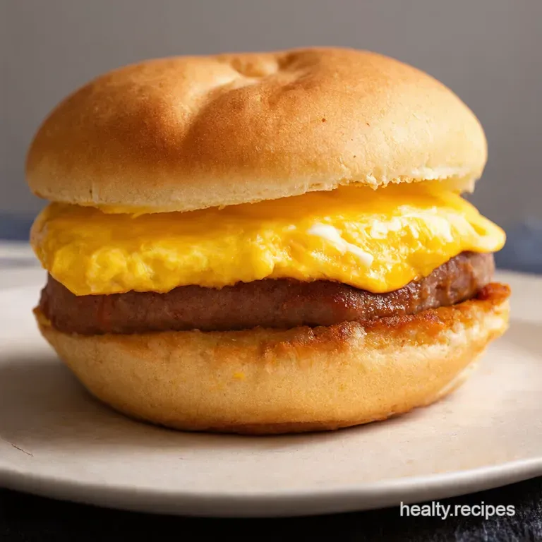 The Ultimate Sausage Egg Cheese Breakfast Bap