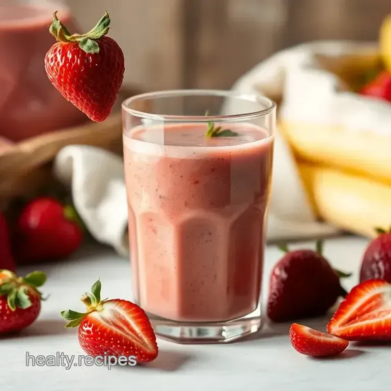 Quick & Healthy Double Strawberry Smoothie