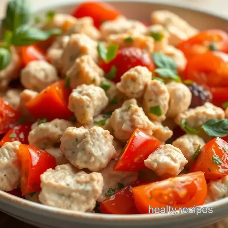 Chicken Salad with Fresh Tomatoes