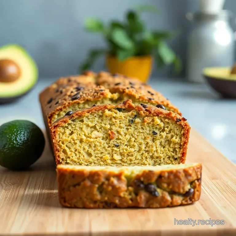 Totally Rad Avocado Bread presentation