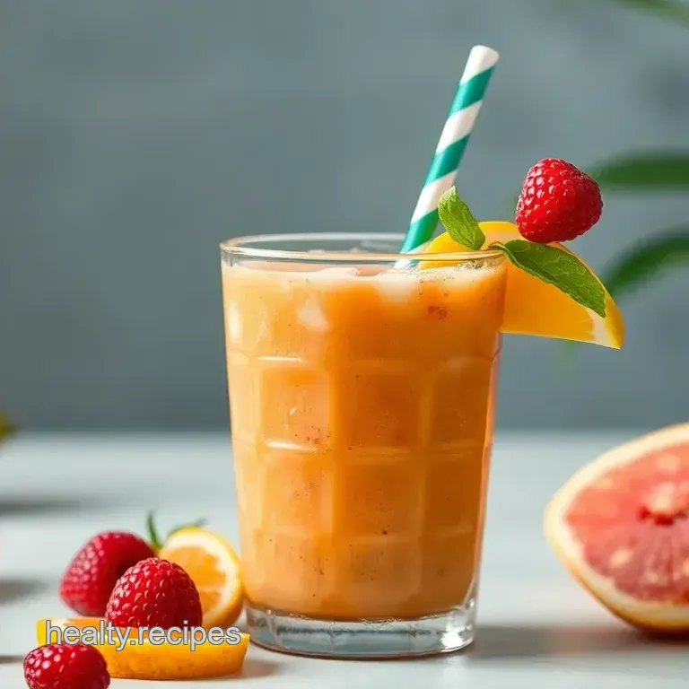 Tropical Sunrise Frozen Fruit Smoothie