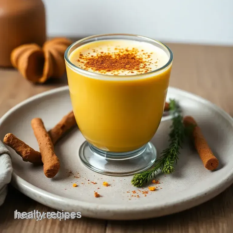 Turmeric Latte presentation