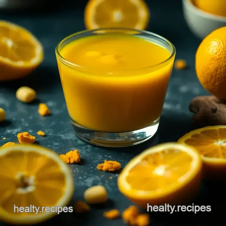 Wake Up! Ginger Turmeric Immune-Boosting Shots presentation