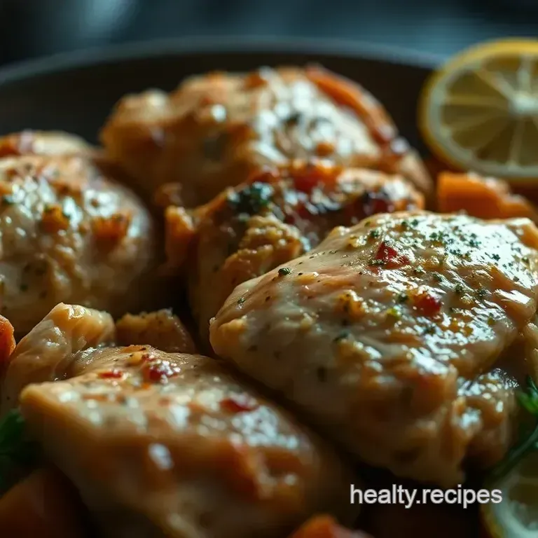 Zesty Boneless Skinless Chicken Thighs with Garlic and Lemon