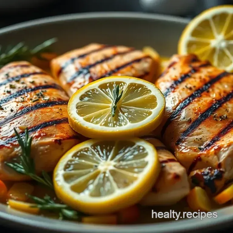 Zesty Grilled Lemon Herb Chicken with Quinoa Salad