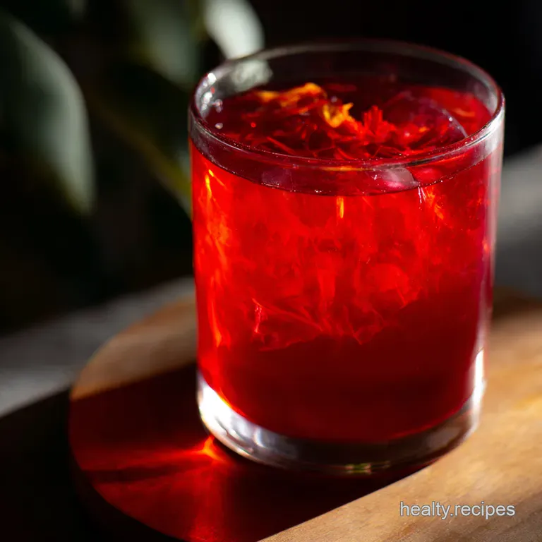 Zesty Hibiscus Tea: Sunshine in a Glass presentation