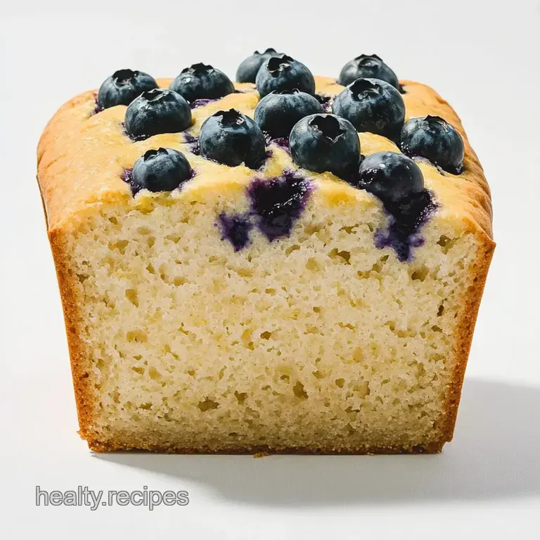 Zesty Lemon Blueberry Bliss Bread presentation