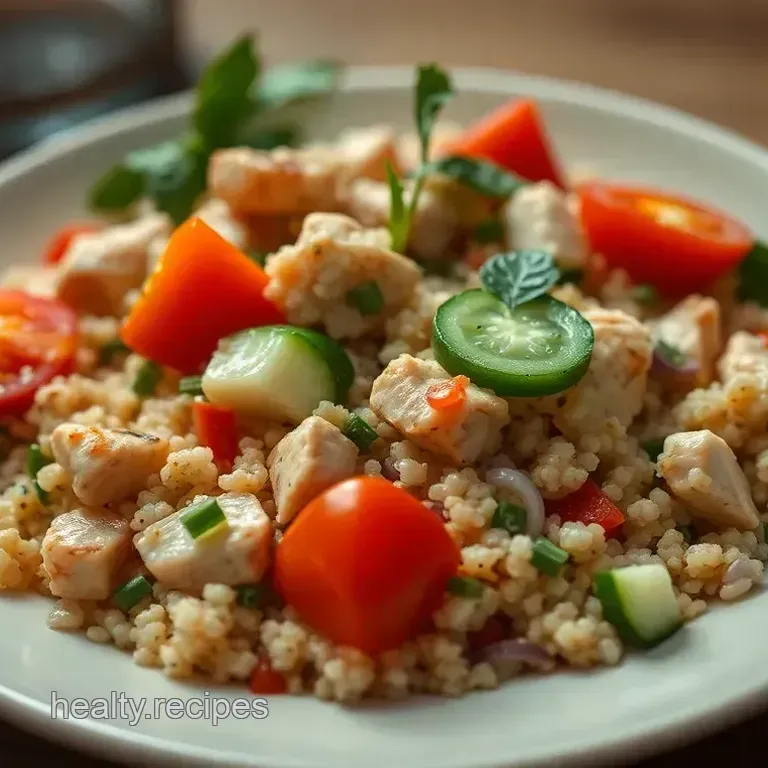 Zesty Quinoa Salad with Grilled Chicken