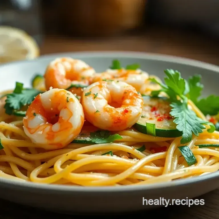 Zesty Shrimp & Zucchini Noodle Stir-Fry